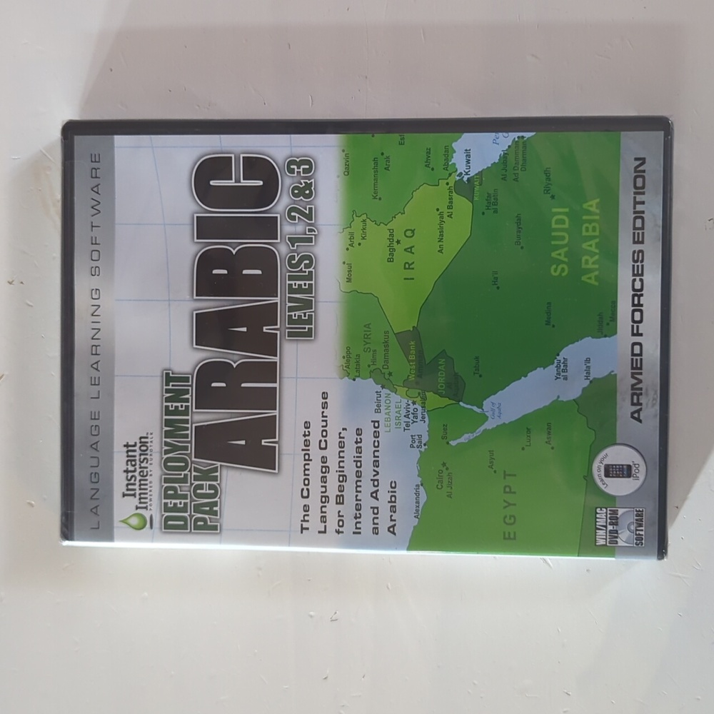 New Sealed Instant Immersion Deployment Pack Arabic Levels 1, 2, & 3 Software